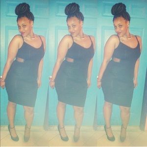 Black Midi Dress Large